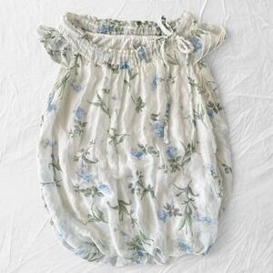 Floral cottagecore bubble top